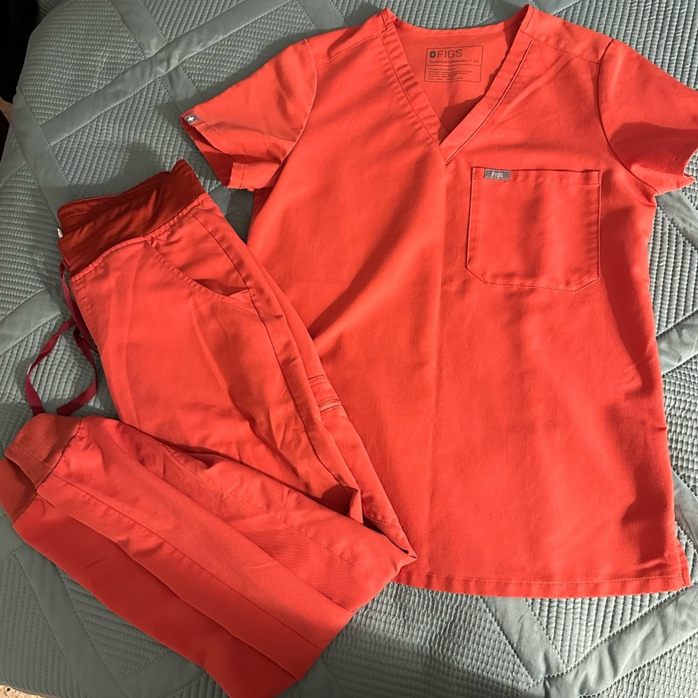 Figs sunset orange set